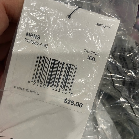 New With Tags Nike Practice Training Basketball Tee Gray Size XL & XXL - Picture 5 of 5